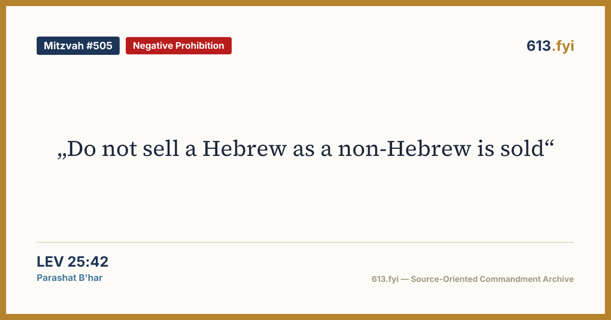 Social card for Mitzvah #505